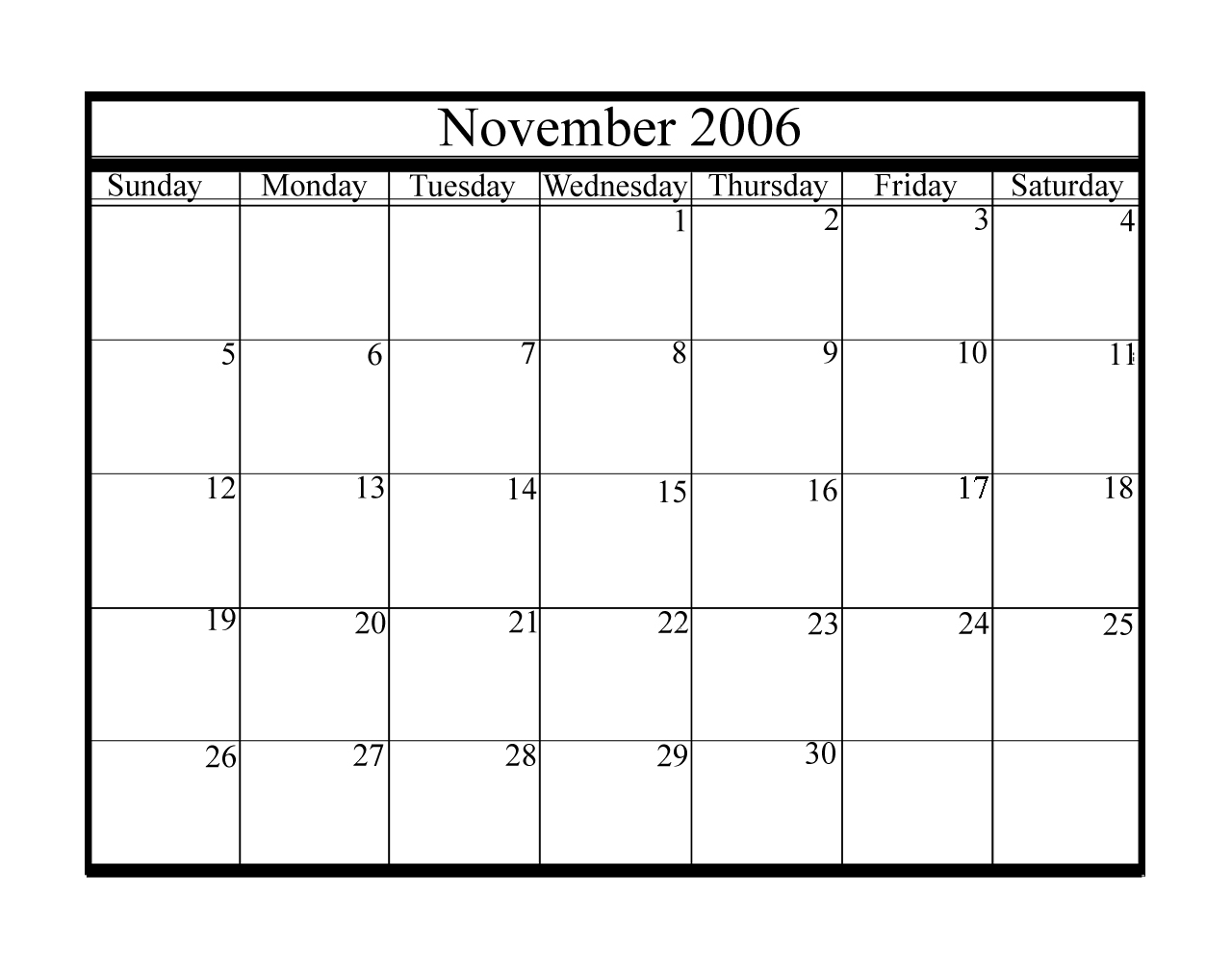 2006 NOVEMBER 2006 november: